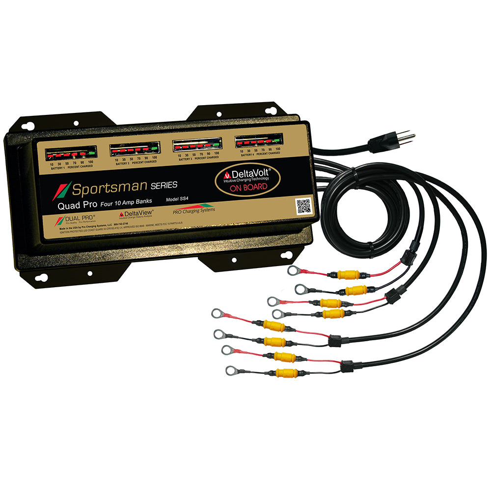 Dual Pro Sportsman Series Battery Charger - 40A - 4-10A-Banks - 12V-48V [SS4] - BuoyMart.com  Battery Chargers Dual Pro