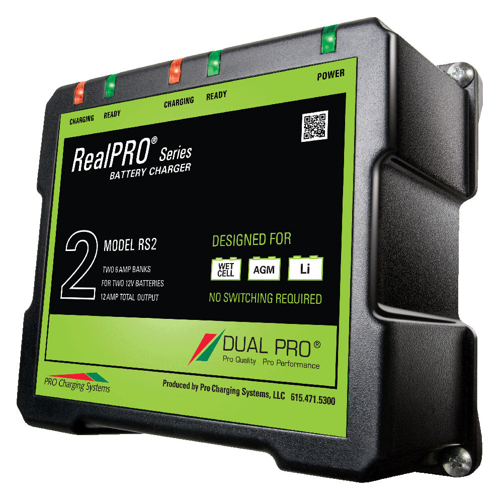 Dual Pro RealPRO Series Battery Charger - 12A - 2-6A-Banks - 12V/24V [RS2] - BuoyMart.com  Battery Chargers Dual Pro