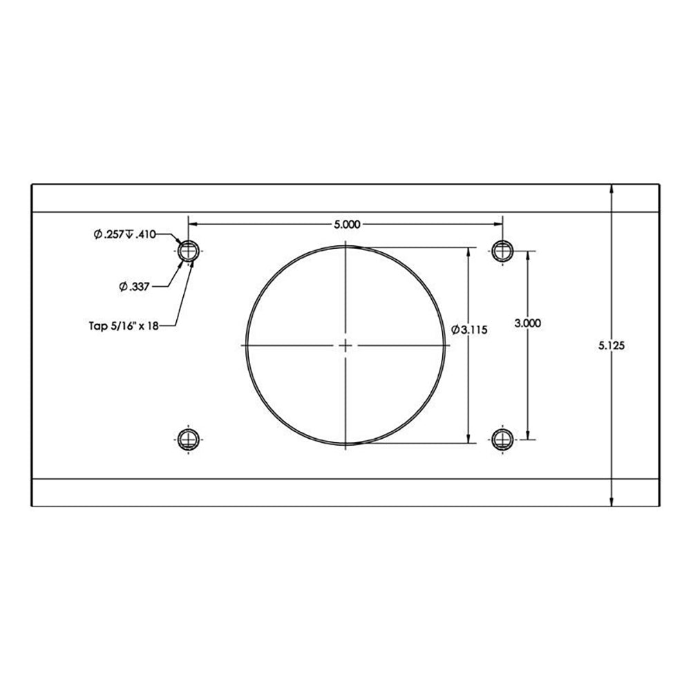 TACO T-Top Extrusion Plate Pre-Drilled for Grand Slams - 20" - Pair [GSE-1939BSA20] - BuoyMart.com  Outrigger Accessories TACO Marine
