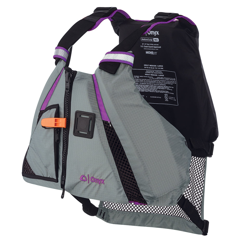 Onyx MoveVent Dynamic Paddle Sports Vest - Purple/Grey - M/L [122200-600-040-18] - BuoyMart.com  Life Vests Onyx Outdoor