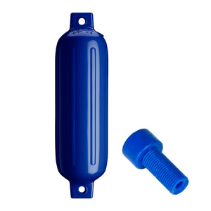 Polyform G-3 Twin Eye Fender 5.5" x 19" - Cobalt Blue w/Adapter [G-3 COBALT BLUE W/AIR ADAPTER] - BuoyMart.com  Fenders Polyform U.S.