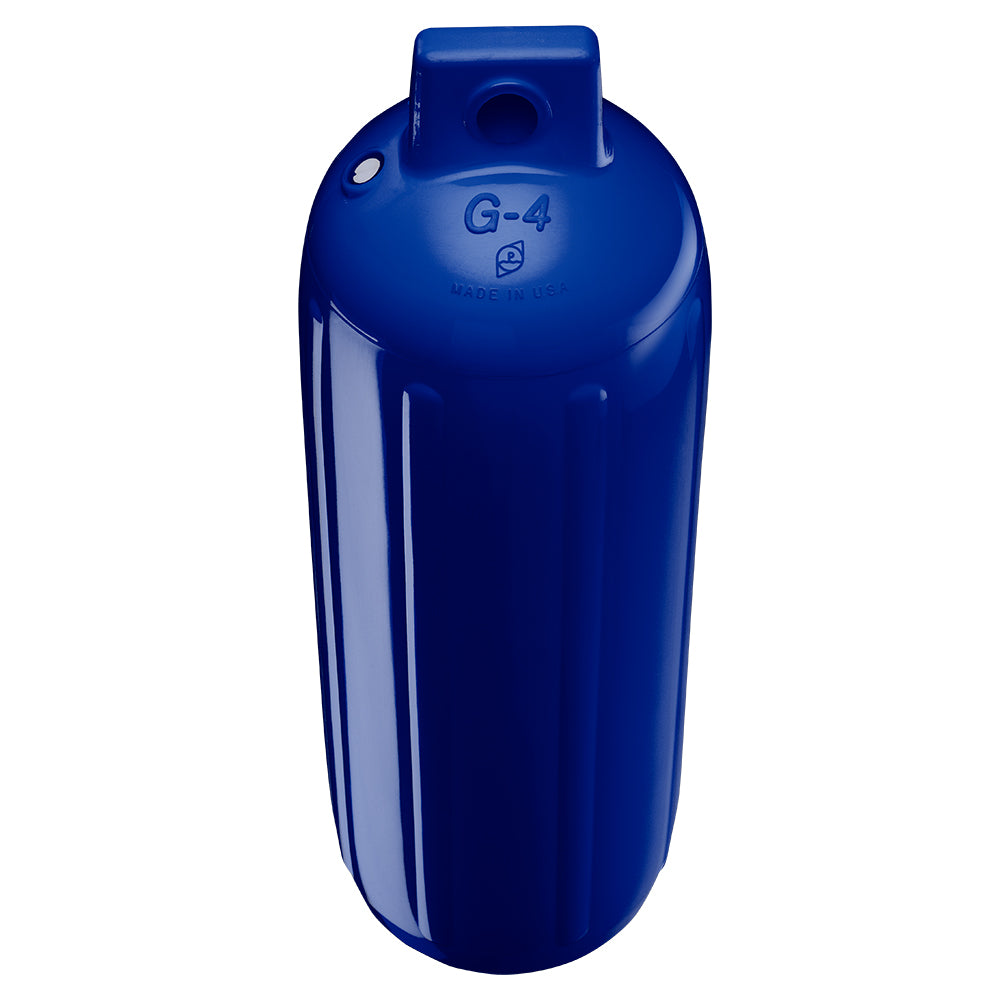 Polyform G-4 Twin Eye Fender 6.5" x 22" - Cobalt Blue w/Adapter [G-4 COBALT BLUE W/AIR ADAPTER] - BuoyMart.com  Fenders Polyform U.S.