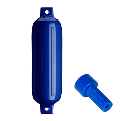 Polyform G-4 Twin Eye Fender 6.5" x 22" - Cobalt Blue w/Adapter [G-4 COBALT BLUE W/AIR ADAPTER] - BuoyMart.com  Fenders Polyform U.S.