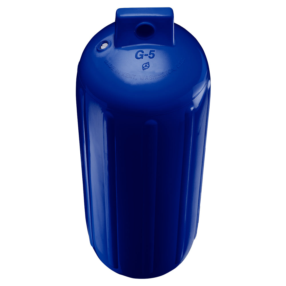 Polyform G-5 Twin Eye Fender 8.8" x 26.8" - Cobalt Blue w/Adapter [G-5 COBALT BLUE W/AIR ADAPTER] - BuoyMart.com  Fenders Polyform U.S.