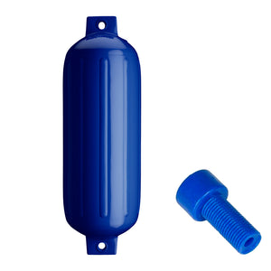 Polyform G-5 Twin Eye Fender 8.8" x 26.8" - Cobalt Blue w/Adapter [G-5 COBALT BLUE W/AIR ADAPTER] - BuoyMart.com  Fenders Polyform U.S.