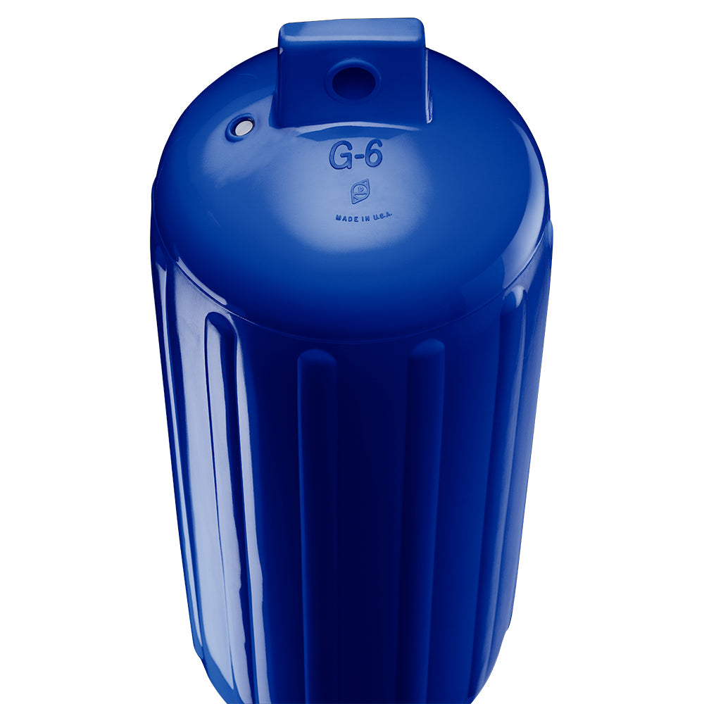 Polyform G-6 Twin Eye Fender 11" x 30" - Cobalt Blue w/Adapter [G-6 COBALT BLUE W/AIR ADAPTER] - BuoyMart.com  Fenders Polyform U.S.