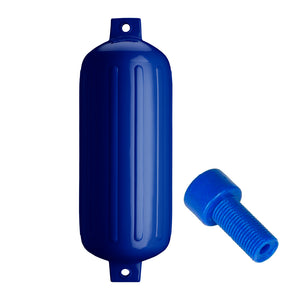Polyform G-6 Twin Eye Fender 11" x 30" - Cobalt Blue w/Adapter [G-6 COBALT BLUE W/AIR ADAPTER] - BuoyMart.com  Fenders Polyform U.S.