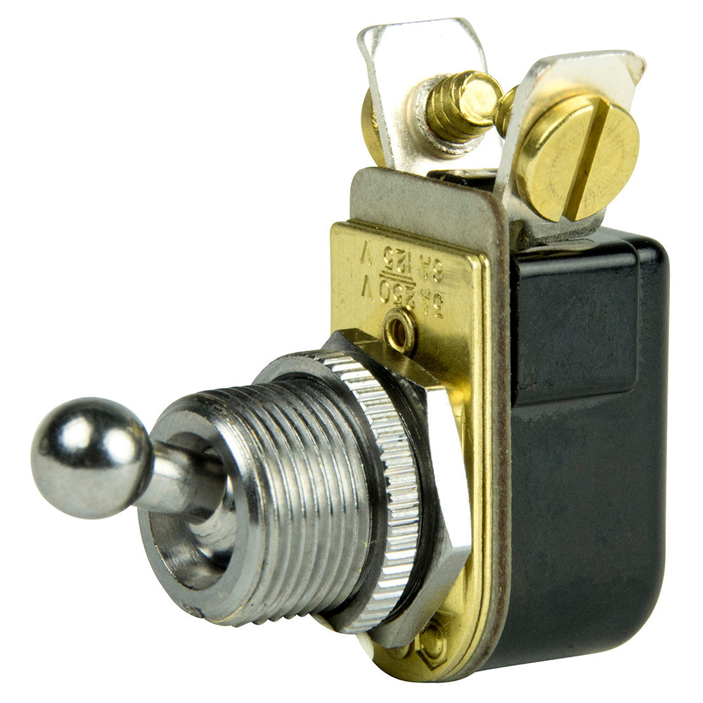 BEP SPST Chrome Plated Toggle Switch - 3/8" Ball Handle - OFF/ON [1002022] BEP Marine
