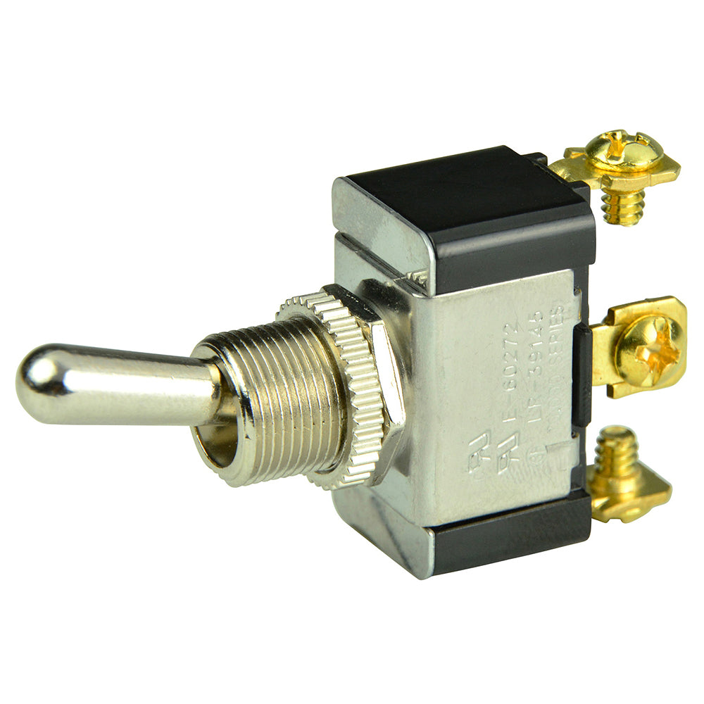 BEP SPDT Chrome Plated Toggle Switch - ON/OFF/(ON) [1002015] - BuoyMart.com  Switches & Accessories BEP Marine