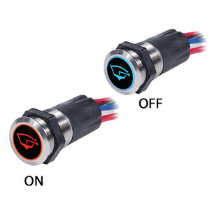 Blue Sea 4180 Backlit Push Button Switch OFF/ON - 15A [4180] - BuoyMart.com  Switches & Accessories Blue Sea Systems