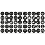 Blue Sea 4230 Push Button Switch Label Kit [4230] - BuoyMart.com  Switches & Accessories Blue Sea Systems