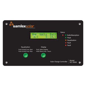 Samlex Flush Mount Solar Charge Controller w/LCD Display - 30A [SCC-30AB] - BuoyMart.com  Solar Panels Samlex America