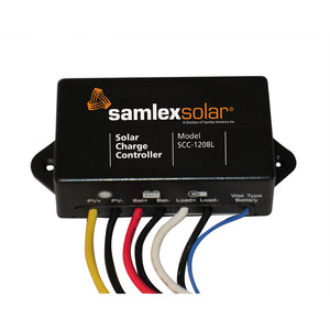 Samlex Solar Charge Controller - 12V - 8A [SCC-1208L] - BuoyMart.com  Solar Panels Samlex America