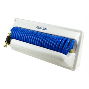HoseCoil Horizontal Mount Enclosure w/Additional 5 Feeder Hose [HC25H2] - BuoyMart.com  Cleaning HoseCoil