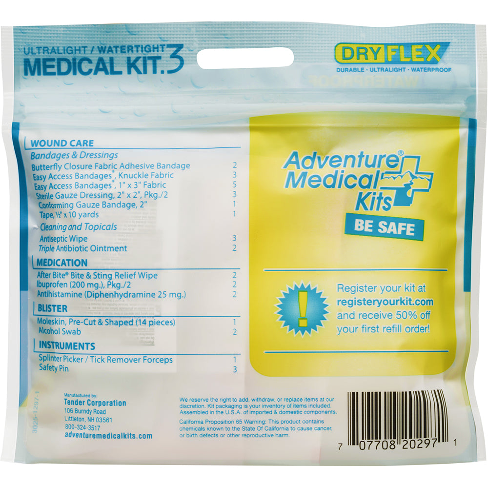 Adventure Medical Ultralight/Watertight .3 vo First Aid Kit [0125-0297] Adventure Medical Kits
