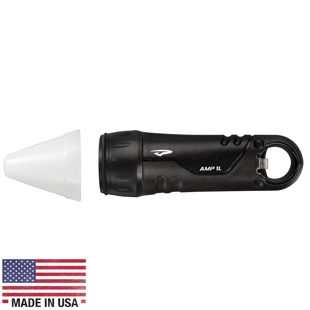 Princeton Tec Amp 1L w/ White Cone - Black [A90LBC-BK] - BuoyMart.com  Flashlights Princeton Tec