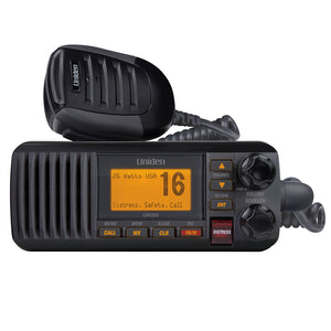 Uniden UM385 Fixed Mount VHF Radio - Black [UM385BK] - BuoyMart.com  VHF - Fixed Mount Uniden