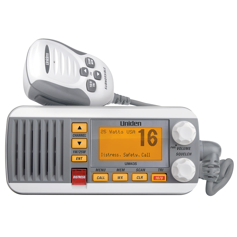 Uniden UM435 Fixed Mount VHF Radio - White [UM435] - BuoyMart.com  VHF - Fixed Mount Uniden