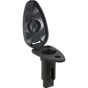 Attwood LightArmor Plug-In Base - 2 Pin - Black - Teardrop [910T2PB-7] - BuoyMart.com  Accessories Attwood Marine