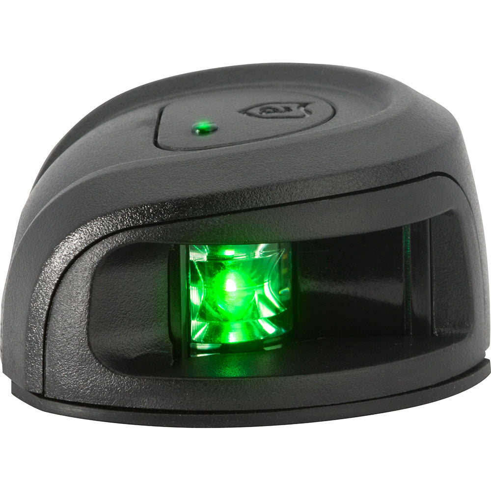 Attwood LightArmor Deck Mount Navigation Light - Black Composite - Starboard (green) - 2NM [NV2012PBG-7] - BuoyMart.com  Navigation Lights Attwood Marine