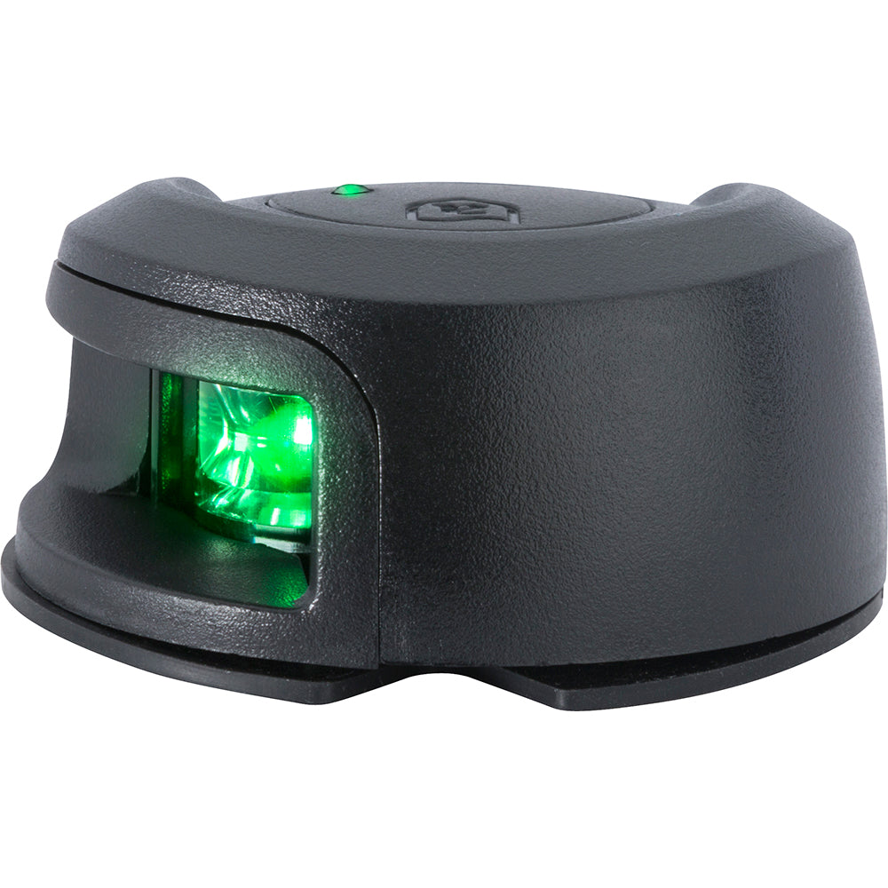 Attwood LightArmor Deck Mount Navigation Light - Black Composite - Starboard (green) - 2NM [NV2012PBG-7] - BuoyMart.com  Navigation Lights Attwood Marine