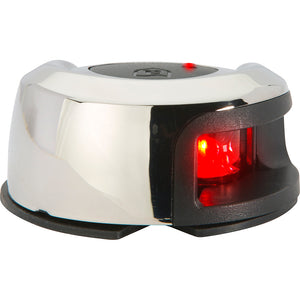 Attwood LightArmor Deck Mount Navigation Light - Stainless Steel - Port (red) - 2NM [NV2012SSR-7] - BuoyMart.com  Navigation Lights Attwood Marine