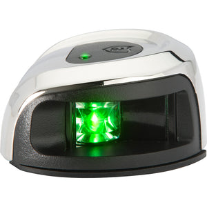 Attwood LightArmor Deck Mount Navigation Light - Stainless Steel - Starboard (green) - 2NM [NV2012SSG-7] - BuoyMart.com  Navigation Lights Attwood Marine