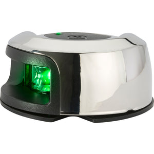 Attwood LightArmor Deck Mount Navigation Light - Stainless Steel - Starboard (green) - 2NM [NV2012SSG-7] - BuoyMart.com  Navigation Lights Attwood Marine