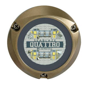 Lumitec SeaBlaze Quattro LED Underwater Light - Dual Color - White/Blue [101511] - BuoyMart.com  Underwater Lighting Lumitec