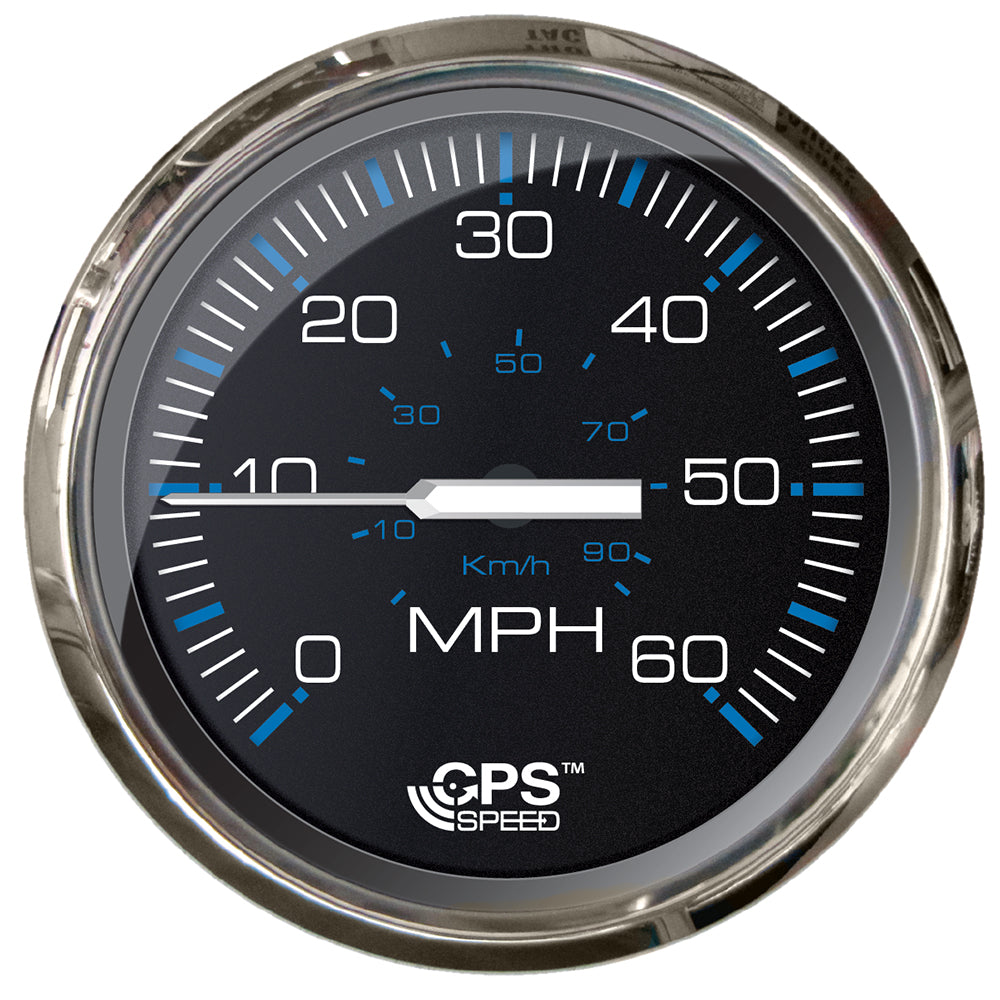 Faria Chesepeake Black 4" Studded Speedometer - 60MPH (GPS) [33749] - BuoyMart.com  Gauges Faria Beede Instruments