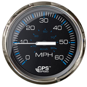 Faria Chesepeake Black 4" Studded Speedometer - 60MPH (GPS) [33749] - BuoyMart.com  Gauges Faria Beede Instruments