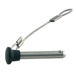 TACO Stainless Steel Pin  Lanyard w/Plastic Knob [F13-0244BN-1] - BuoyMart.com  Bimini Top Fittings TACO Marine