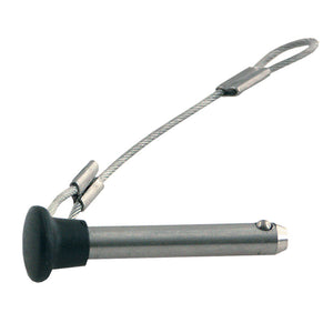 TACO Stainless Steel Pin  Lanyard w/Plastic Knob [F13-0244BN-1] - BuoyMart.com  Bimini Top Fittings TACO Marine