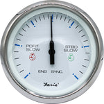 Faria 4" Chesapeake SS White Engine Synchronizer - Dual Gas  Var Ratio Alt Diesel [33801] - BuoyMart.com  Gauges Faria Beede Instruments