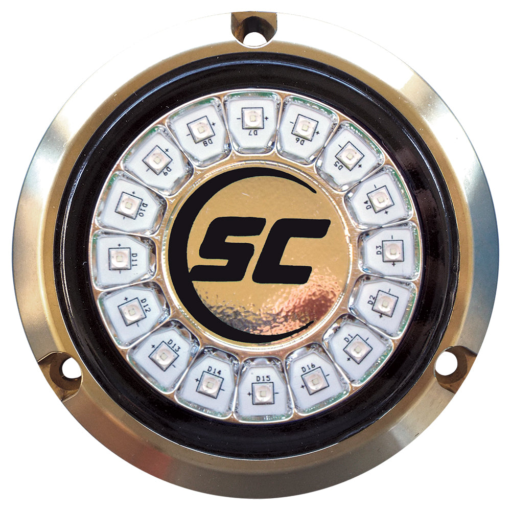 Shadow-Caster Great White Single Color Underwater Light - 16 LEDs - Bronze [SCR-16-GW-BZ-10] - BuoyMart.com  Underwater Lighting Shadow-Caster LED Lighting