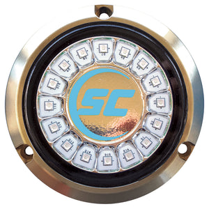 Shadow-Caster Bimini Blue Single Color Underwater Light - 16 LEDs - Bronze [SCR-16-BB-BZ-10] - BuoyMart.com  Underwater Lighting Shadow-Caster LED Lighting