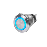 Blue Sea 4161 SS Push Button Switch - Off-(On) - Blue - 10A [4161] - BuoyMart.com  Switches & Accessories Blue Sea Systems