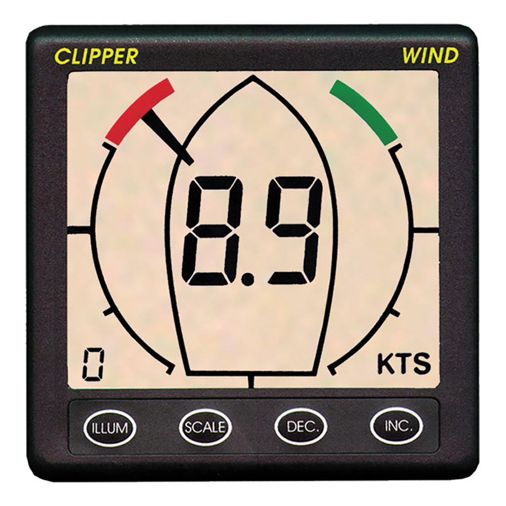 Clipper Tactical True Apparent Wind Display Repeater [CLIP-TWNDRP] - BuoyMart.com  Instruments Clipper