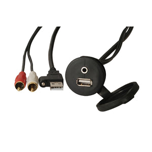 Fusion MS-CBUUSB3.5 Panel Mount USB  3.5mm Headphone Jack [010-12381-00] - BuoyMart.com  Accessories Fusion