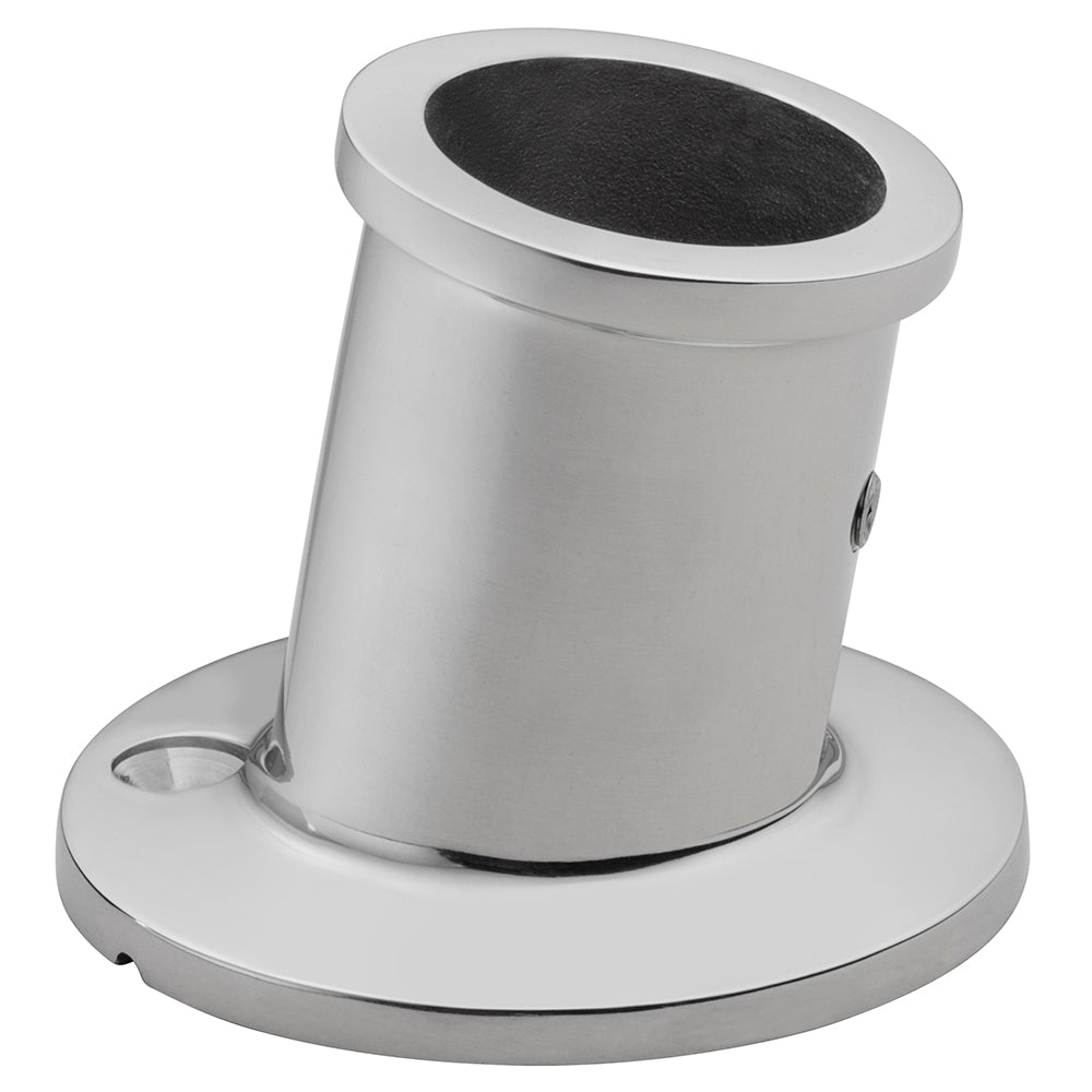 Whitecap Top-Mounted Flag Pole Socket - Stainless Seel - 1-1/4" ID [6169] - BuoyMart.com  Accessories Whitecap
