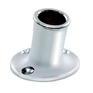 Whitecap Top-Mounted Flag Pole Socket CP/Brass - 3/4" ID [S-5001] - BuoyMart.com  Accessories Whitecap
