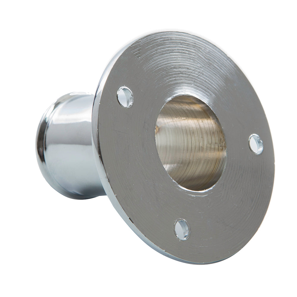 Whitecap Top-Mounted Flag Pole Socket CP/Brass - 1" ID [S-5002] - BuoyMart.com  Accessories Whitecap