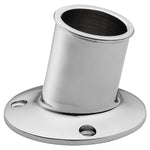 Whitecap Top-Mounted Flag Pole Socket - CP/Brass - 1-1/4" ID [S-5003] - BuoyMart.com  Accessories Whitecap