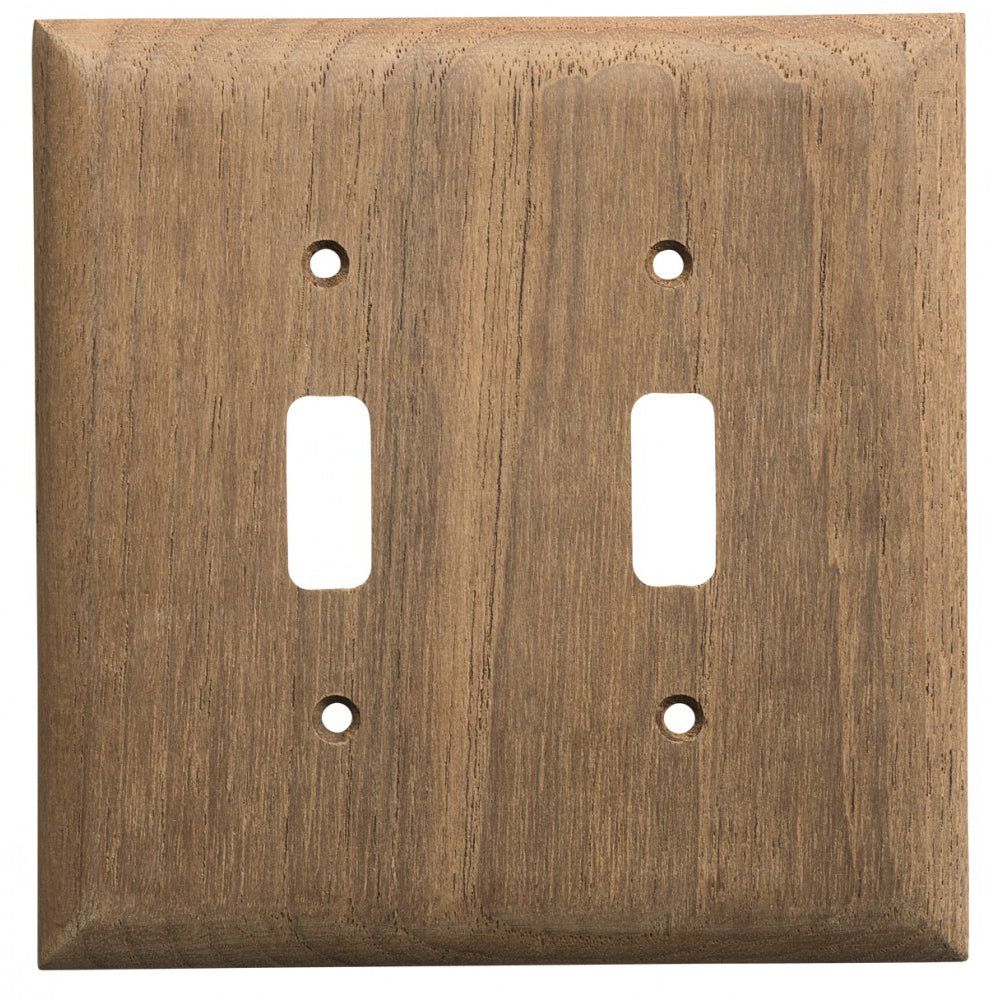 Whitecap Teak 2-Toggle Switch/Receptacle Cover Plate [60176] - BuoyMart.com  Teak Whitecap