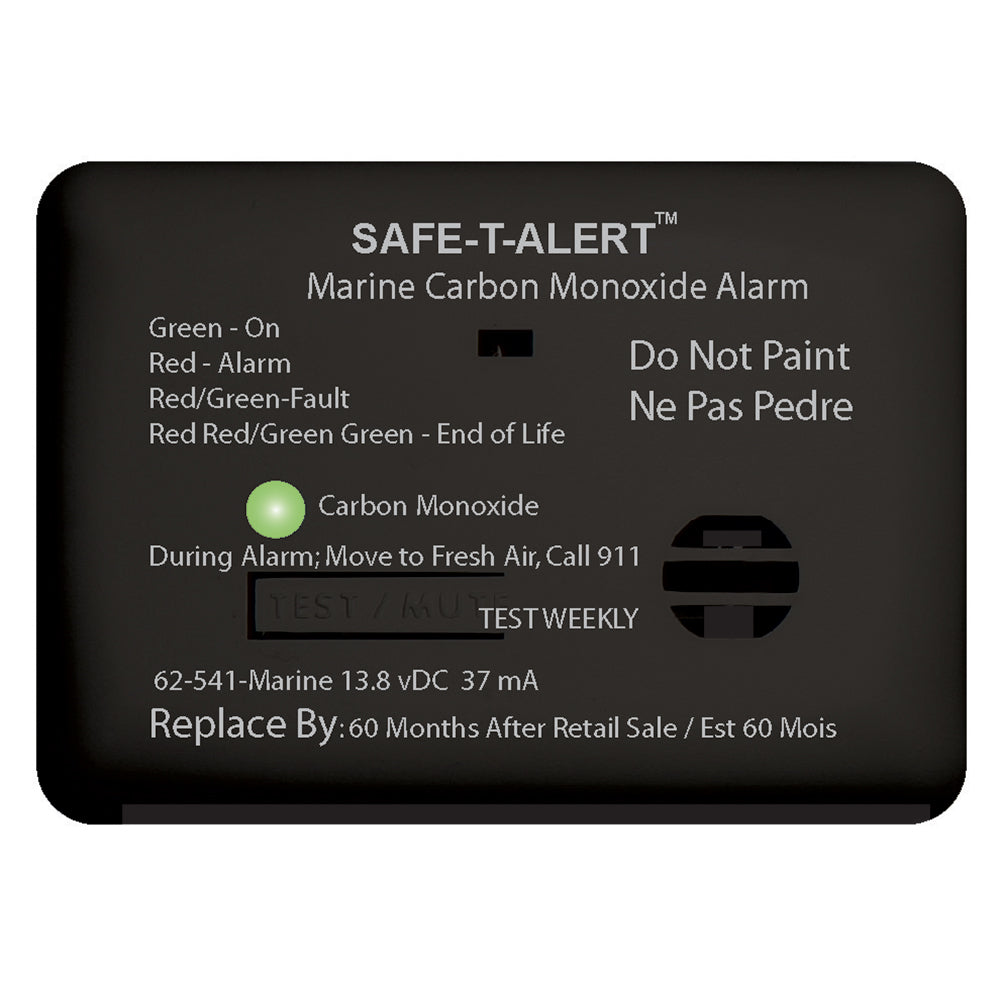 Safe-T-Alert 62 Series Carbon Monoxide Alarm - 12V - 62-541-Marine - Surface Mount - Black [62-541-MARINE-BL] - BuoyMart.com  Fume Detectors Safe-T-Alert