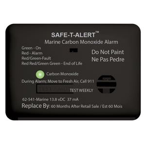 Safe-T-Alert 62 Series Carbon Monoxide Alarm w/Relay - 12V - 62-541-R-Marine - Surface Mount - Black [62-541-R-MARINE-BL] - BuoyMart.com  Fume Detectors Safe-T-Alert
