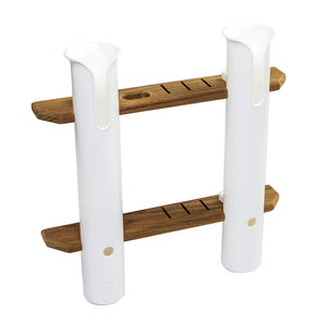 Whitecap Teak 2-Rod Tournament Storage Rack [63448] - BuoyMart.com  Teak Whitecap