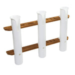 Whitecap Teak 3-Rod Tournament Storage Rack [63449] - BuoyMart.com  Teak Whitecap