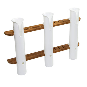 Whitecap Teak 3-Rod Tournament Storage Rack [63449] - BuoyMart.com  Teak Whitecap