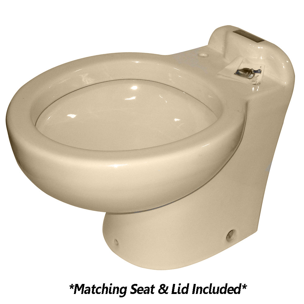 Raritan Marine Elegance - Household Style - Almond - Tall Angle Back - Freshwater Solenoid - Smart Toilet Control - 12V [230AHF012] - BuoyMart.com  Marine Sanitation Raritan
